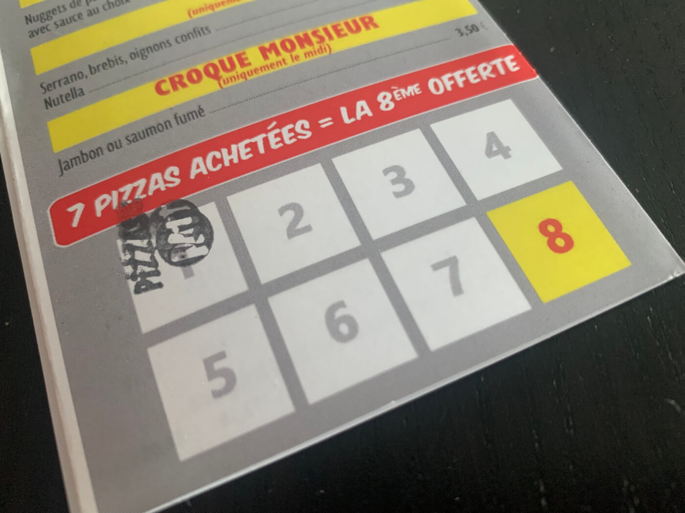 La carte de fidélité qui récompense votre appétit